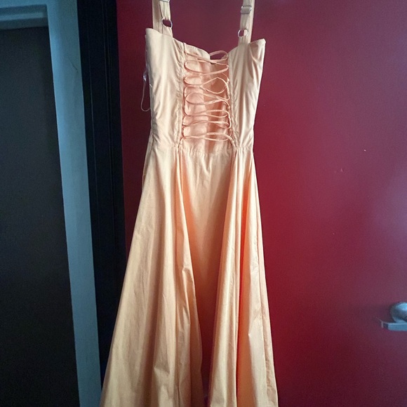 House of CB Carmen Dress Tangerine - Picture 2 of 5